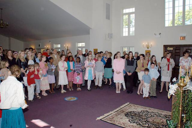 His Grace, Bishop MARK Spends the Evening with the Students from the Antiochian Archdiocese