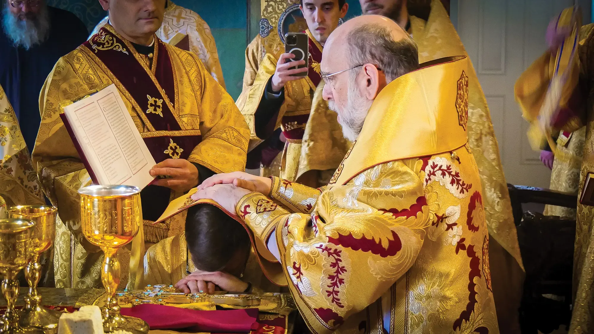 St. Tikhon's Seminary Academics Take Considering Seminary Archbishop Michael ordaining a seminarian.