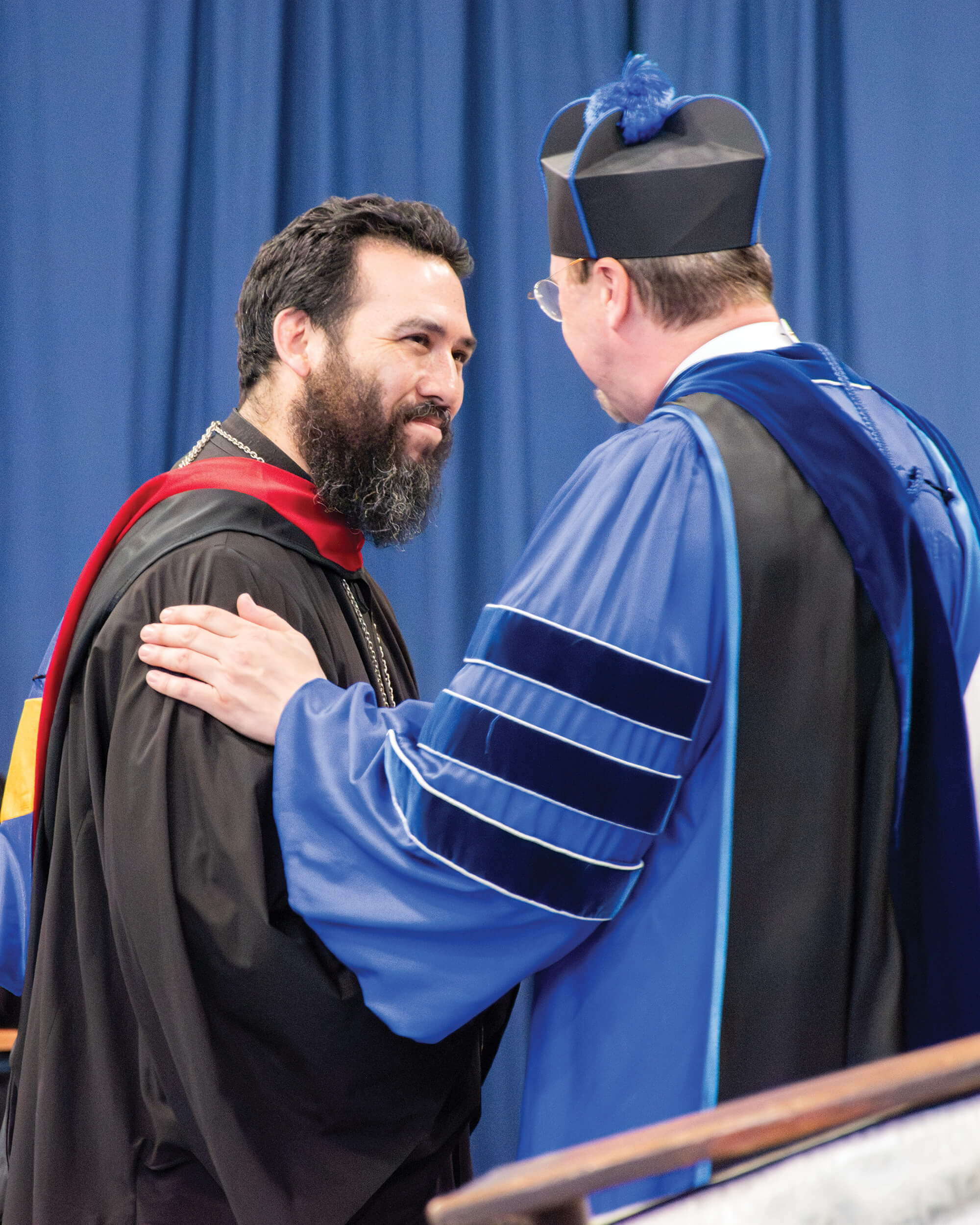St. Tikhon's Seminary Community Alumni Association graduate of the Seminary receiving award.
