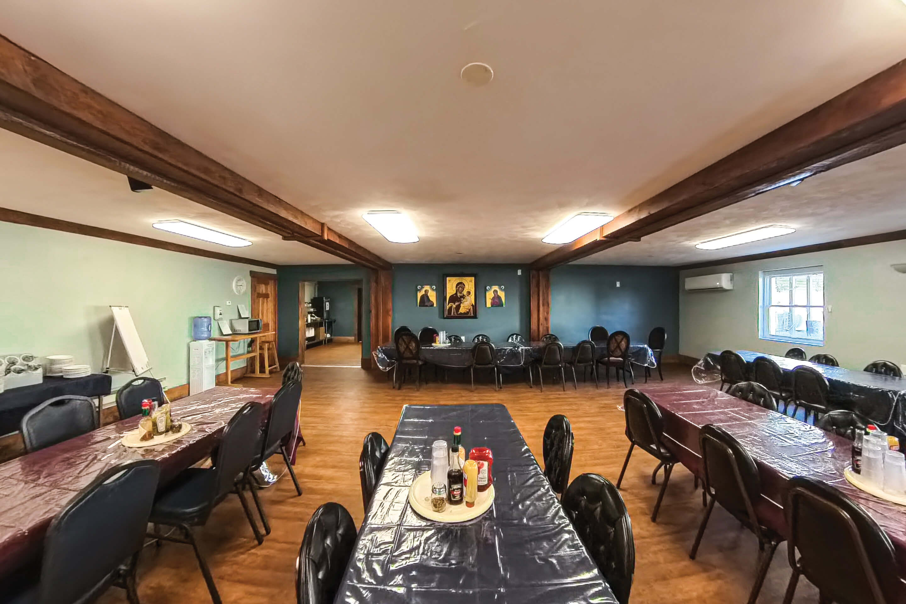 St. Tikhon's Seminary Community Dining refectory.