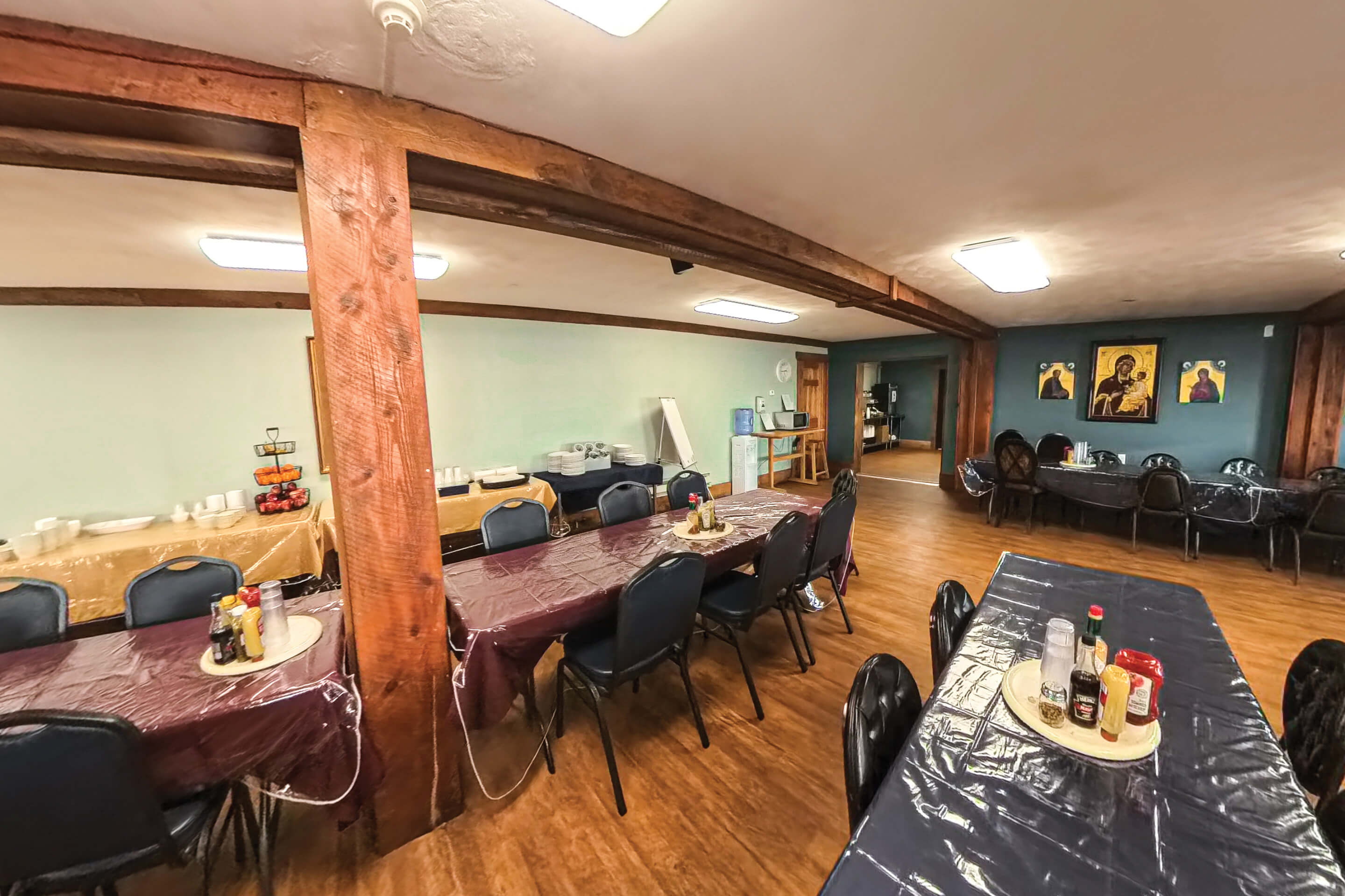 St. Tikhon's Seminary Community Dining refectory.