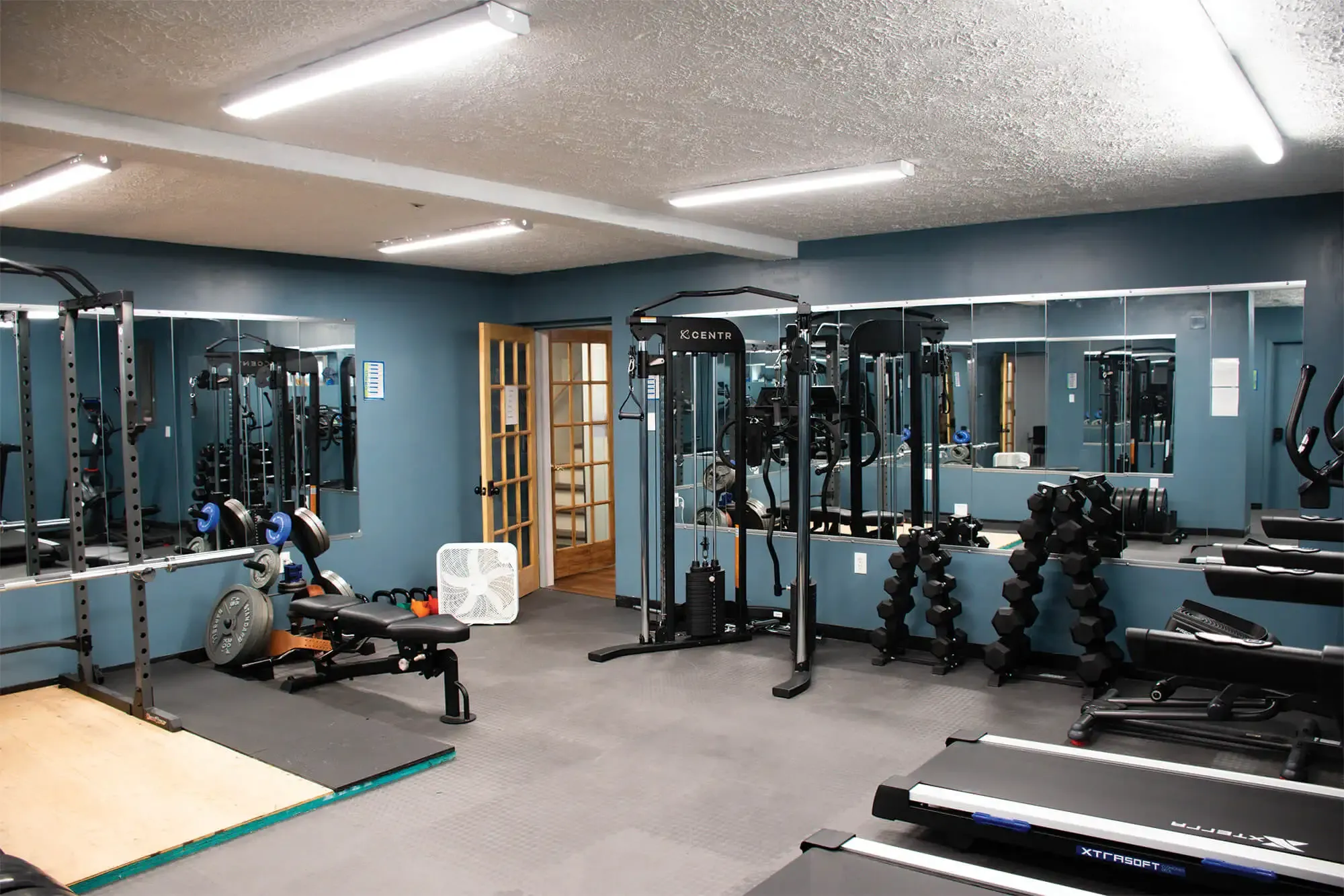 St. Tikhon's Seminary Community Excersize Facilities free weights and resistance machine.