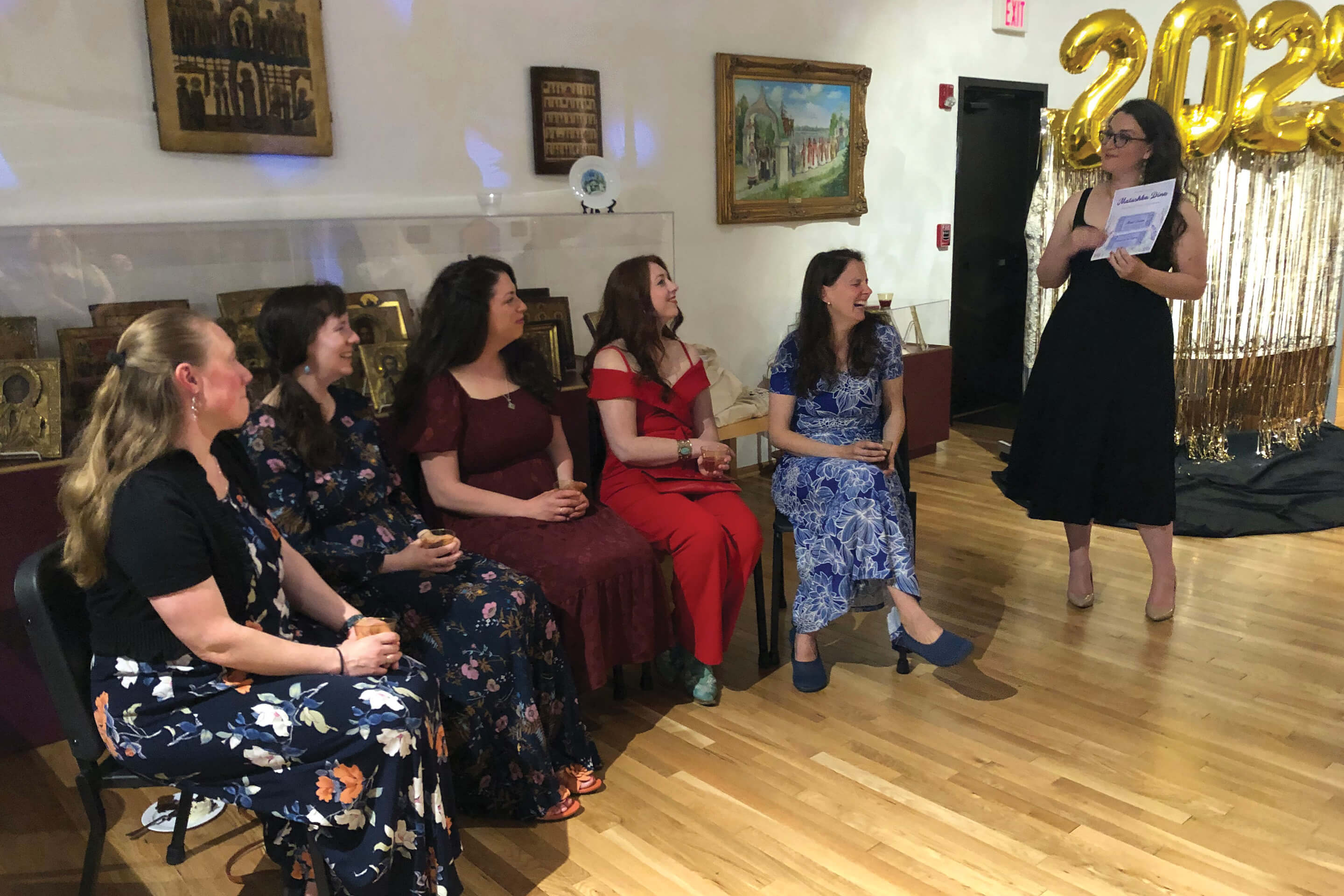 St. Tikhon's Seminary Wives Groups St. Nonna Sisterhood wives gathered for a farewell party.