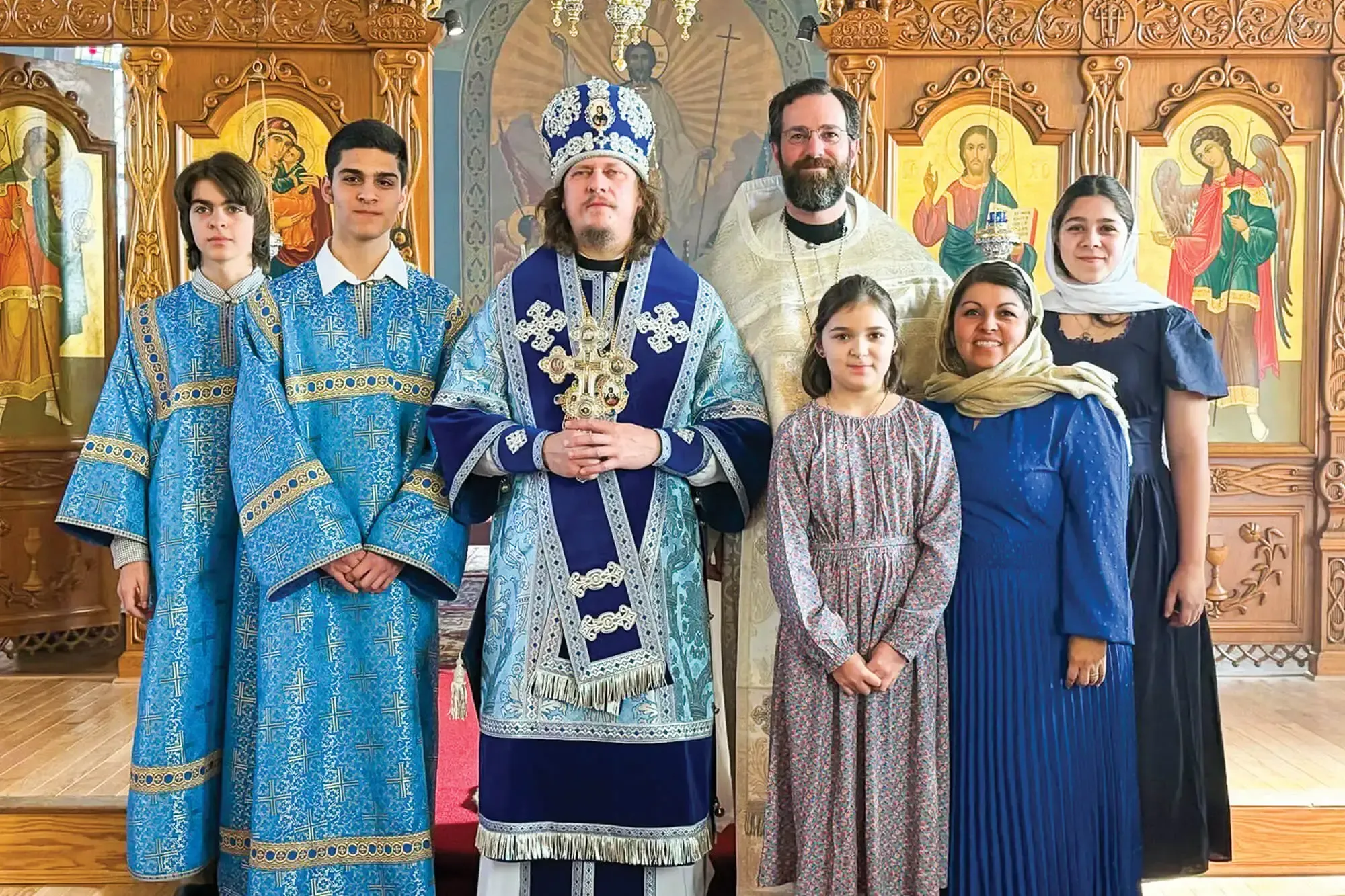 St. Tikhon's Seminary Stories Bishop Vasily, Fr. Paisios, wife and children.