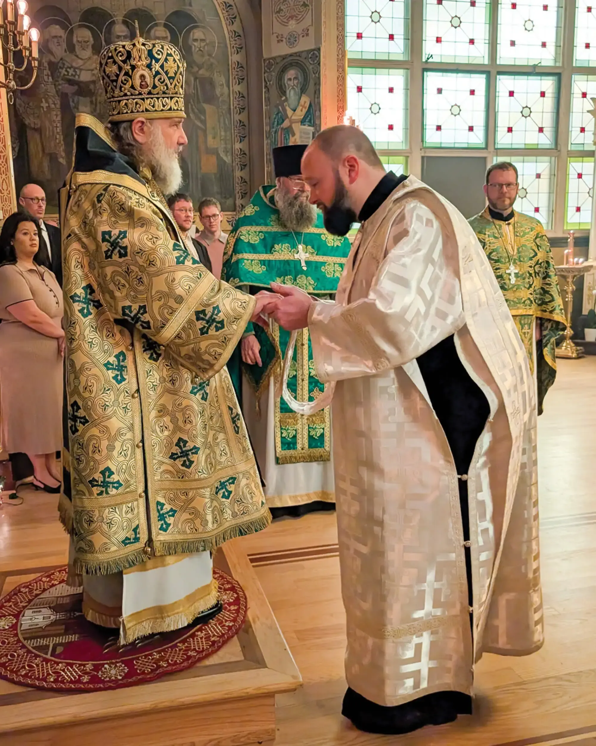 St. Tikhon's Seminary Stories Archbishop Daniel and Fr. Paul Schlafer at his ordination to the priesthood.
