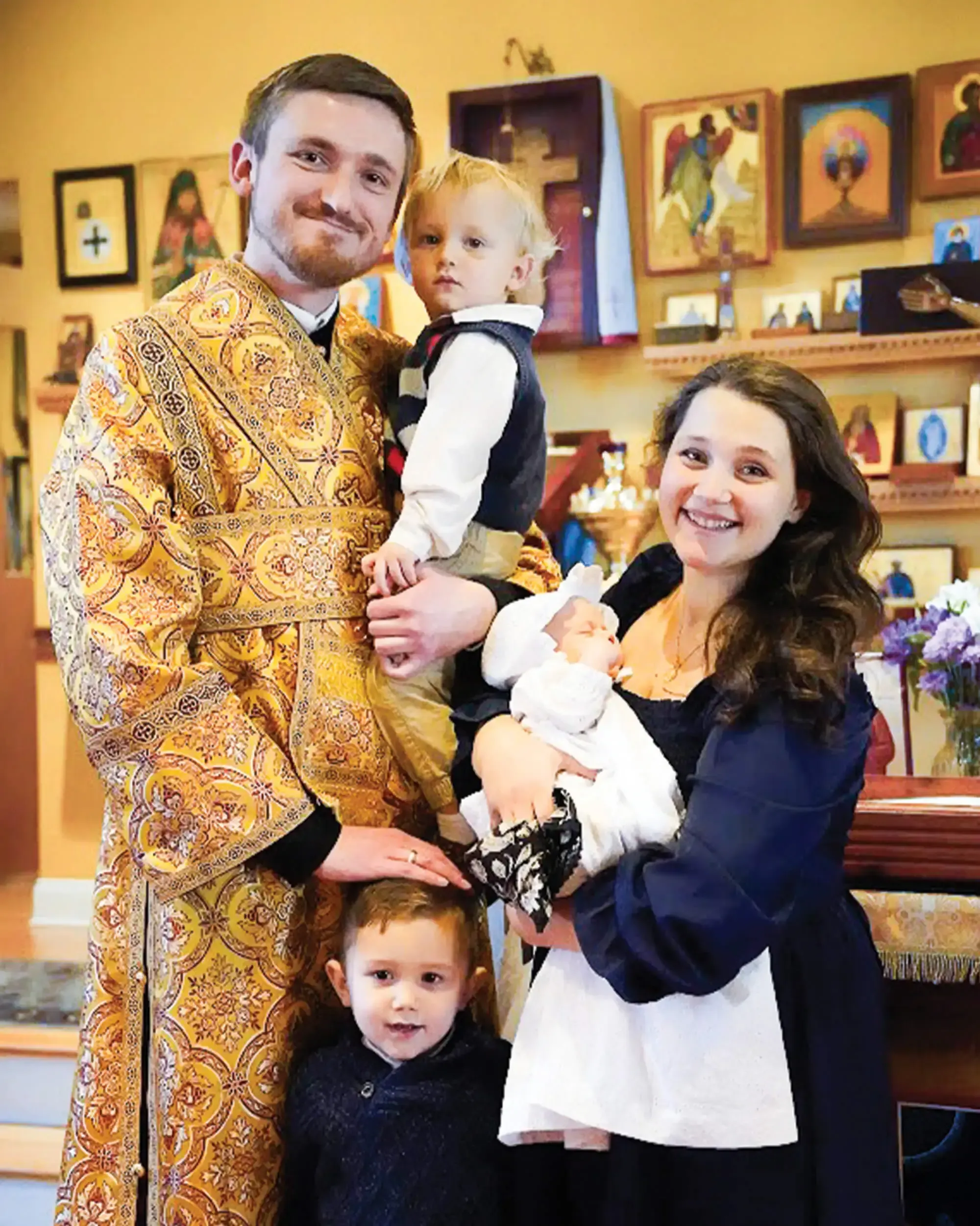 St. Tikhon's Seminary Stories Jacob Kurtz, wife, and children.