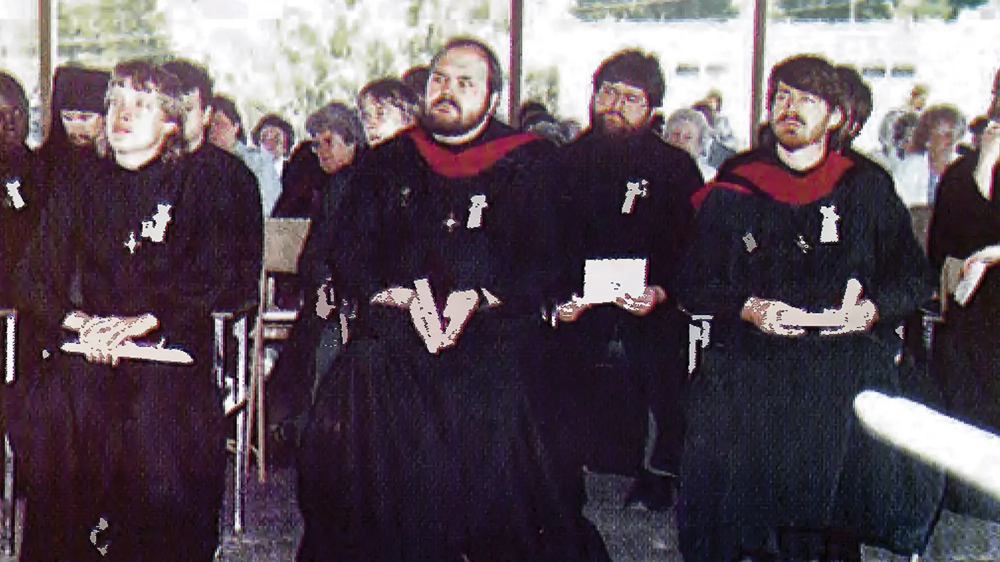 The first graduates of St. Tikhon's Seminary to receive a Master's of Divinity degree.