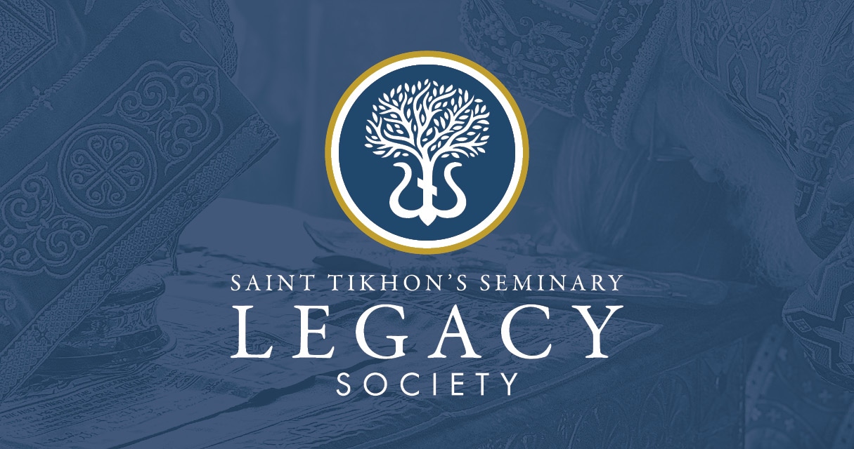 St. Tikhon's Seminary News & Events Legacy Society logo.