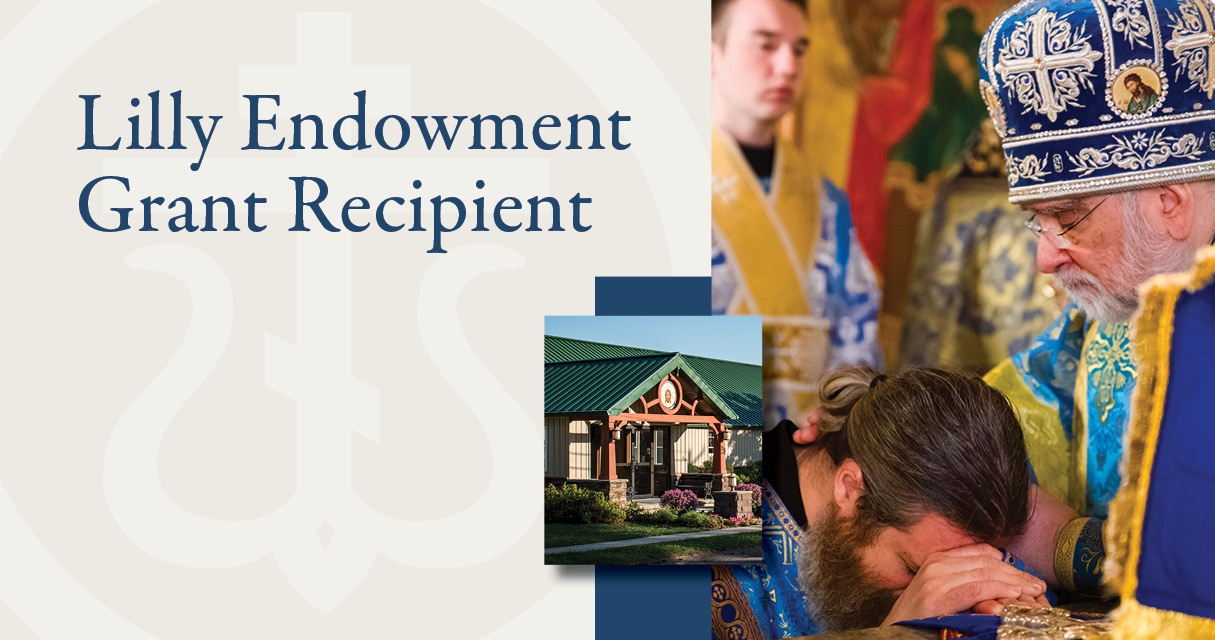 St. Tikhon's Seminary News & Events Lily Grant Recipient photo collage of seminary building and and ordination.