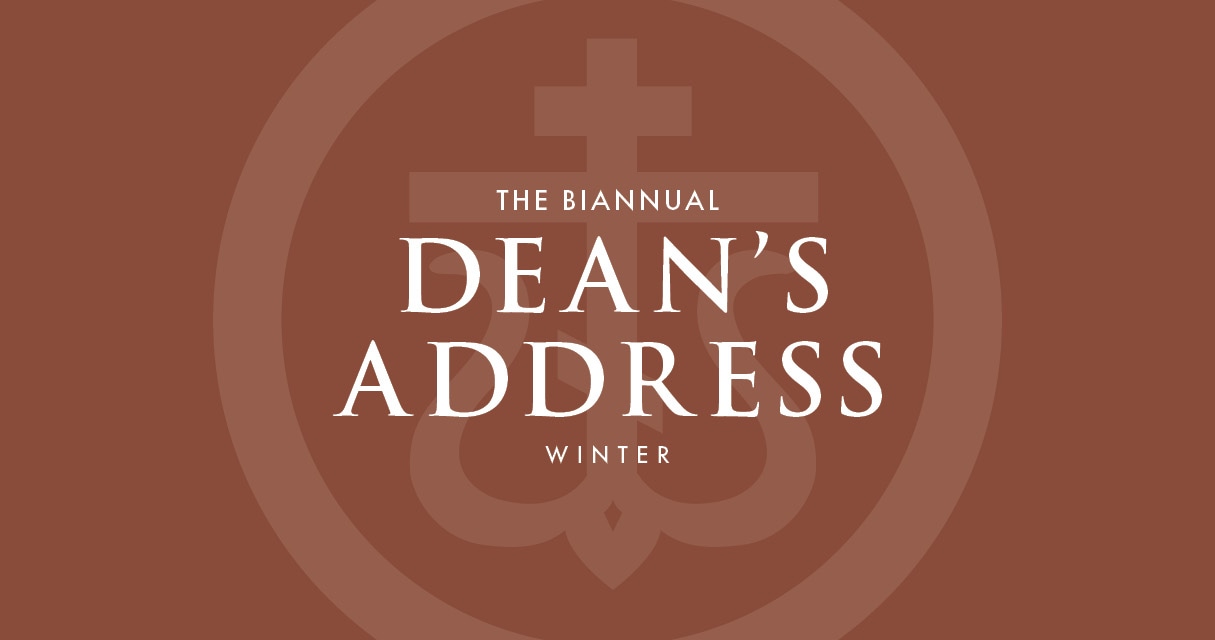 St. Tikhon's Seminary News & Events Winter Biannual Dean's Address graphic