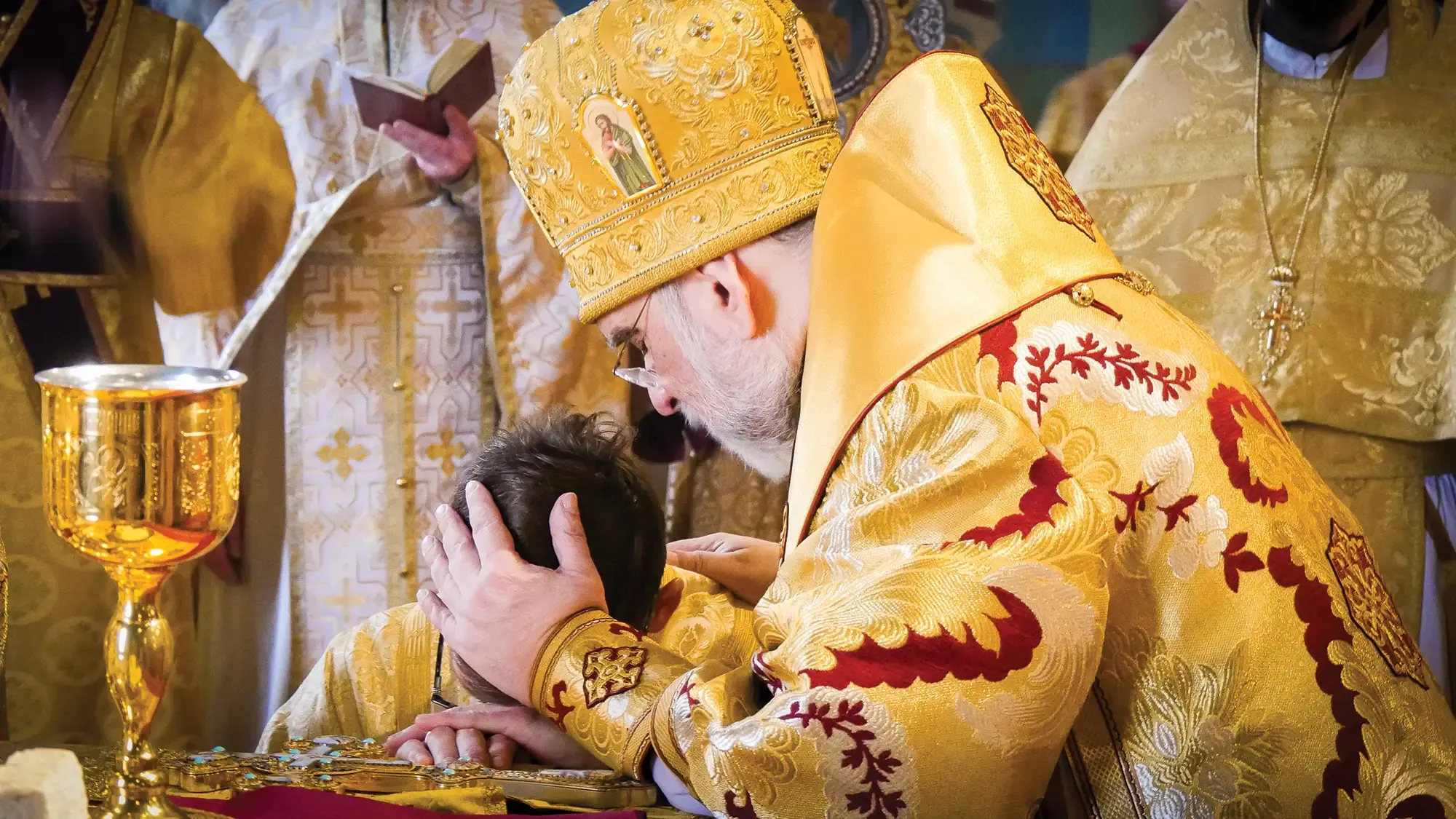 St. Tikhon's Seminary About Seminary at a Glance Archbishop Michael ordaining a seminarian.