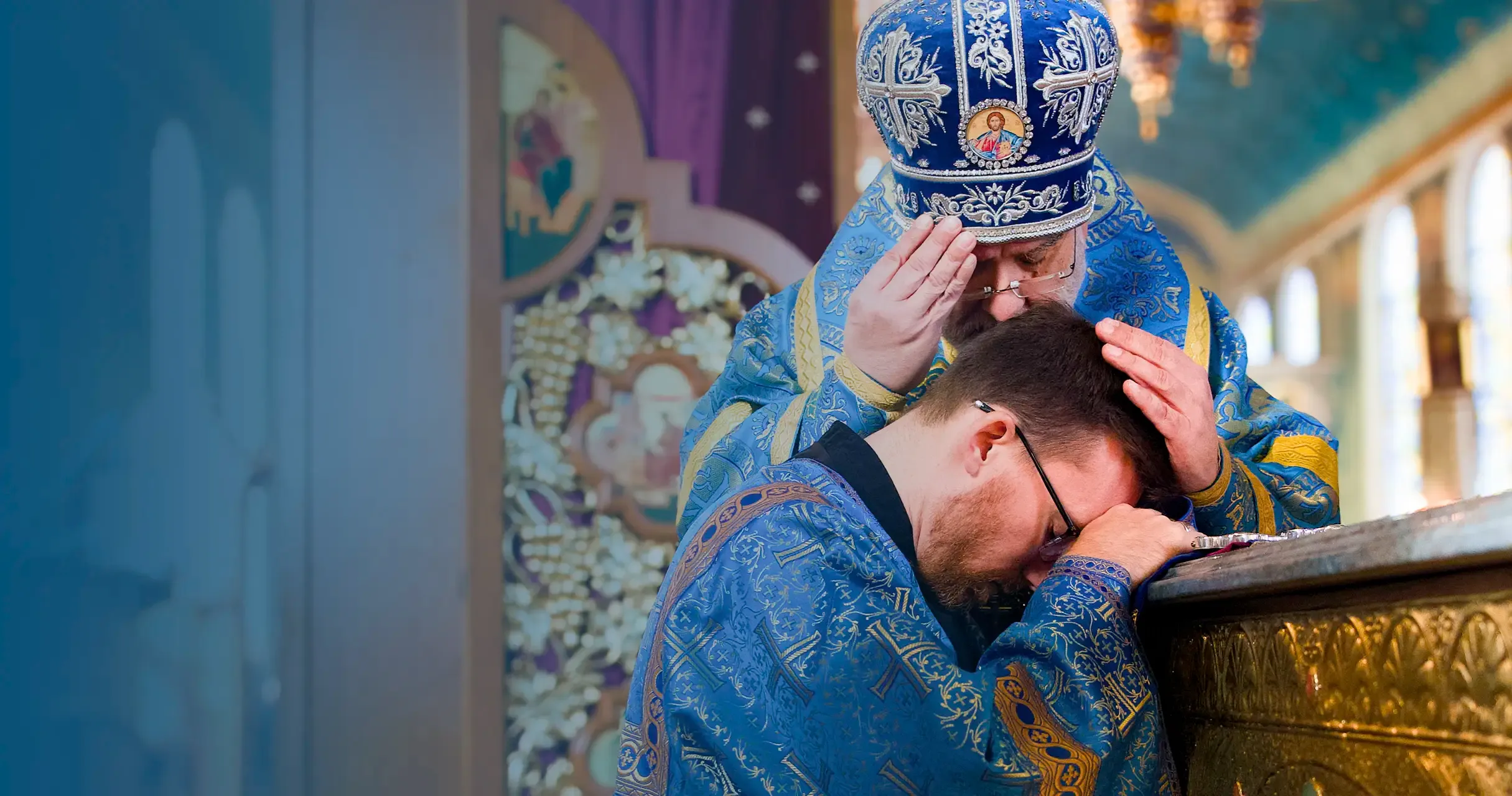 St. Tikhon's Seminary Give Stewards Gate Archbishop Michael ordaining a seminarian.