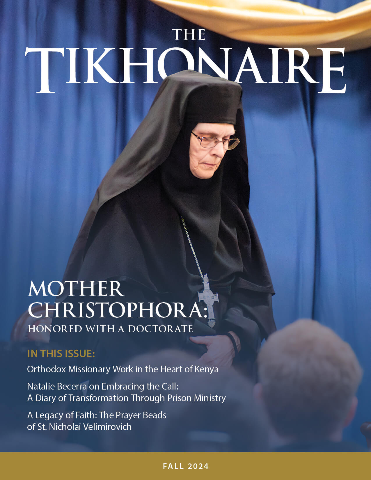 St. Tikhon's Seminary News & Media The Tikhonaire fall 2024 Mother Christophora being honored.