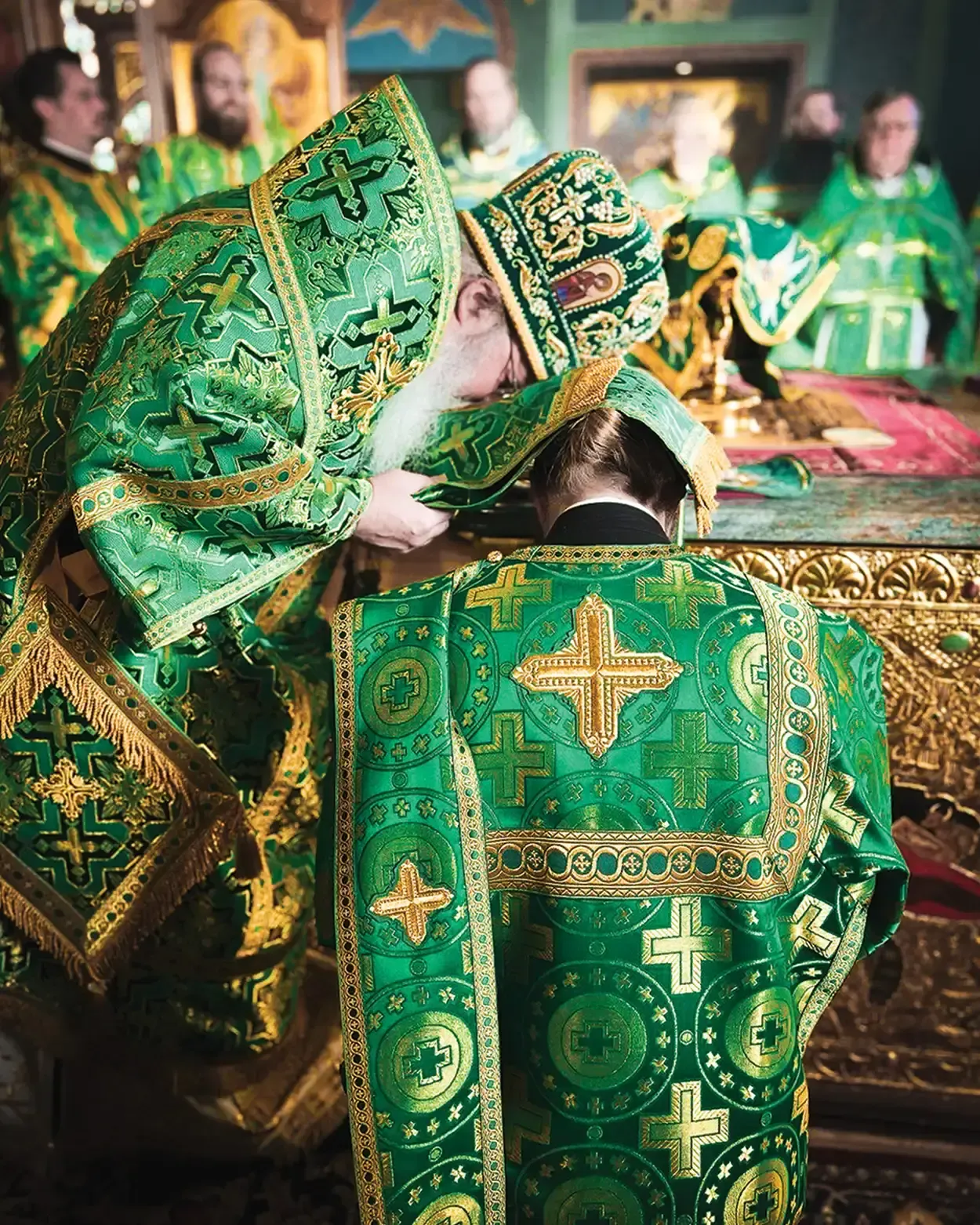 St. Tikhon's Seminary Give SmartGiving Tools Metropolitan Tikhon ordaining a deacon to the priesthood.