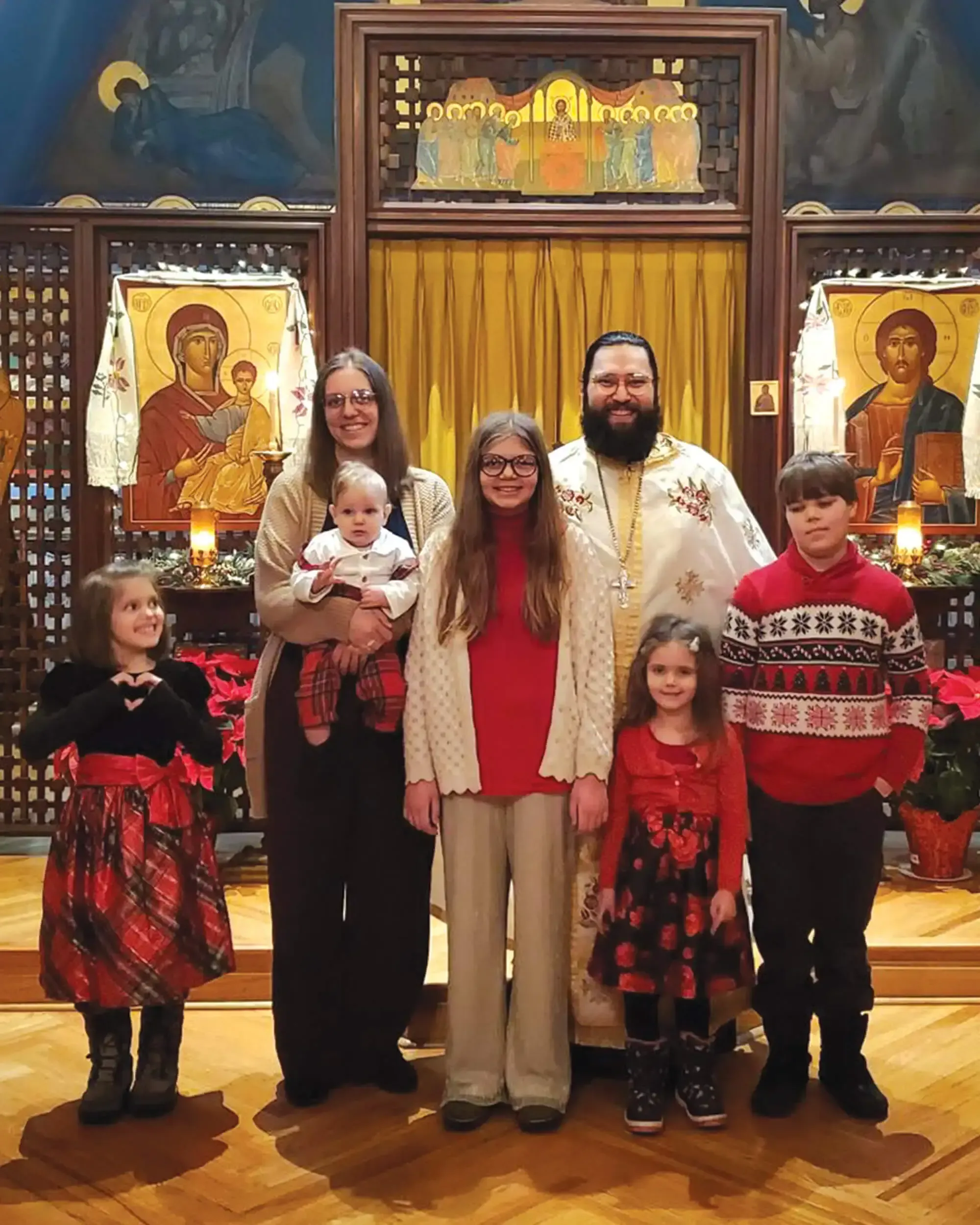 St. Tikhon's Seminary Stories Fr. Pedro Sarsamă, wife, and children.